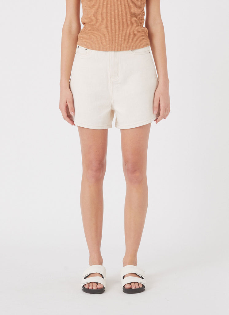 Cools Classic Denim Shorts Off White
