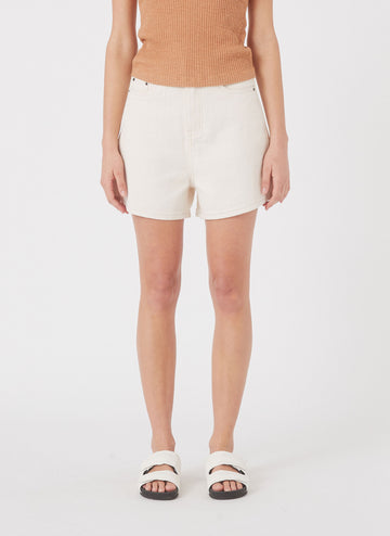 Cools Classic Denim Shorts Off White